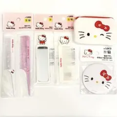サンリオ キティ 韓国ダイソー　韓国限定ハロー キティ コーム ミラー