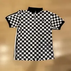 Jack Bunny! 黒と白のチェック柄ポロシャツ ジャックバニー