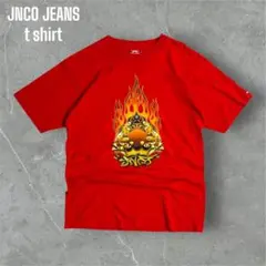 USA製古着JNCOJEANS両面プリントTシャツ 赤Y2K グラフィックT