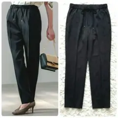 23区✨️美品✨️【洗える】ドライダブルサテン ドロスト パンツ　38