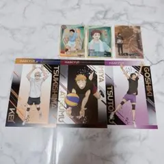 ハイキュー ポストカード 10周年記念展 クリアカード 特典 宮侑 及川徹 月島
