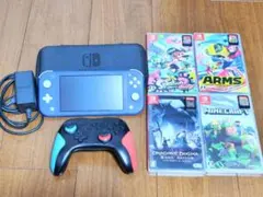 ニンテンドーSwitch right ターコイズブルー　本体+ケース+ソフト2本 ニンテンドーSwitch right ターコイズブルー 本体+ケース+ソフト2本