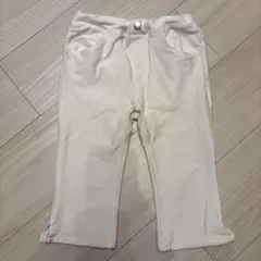 プティマイン　110センチ　七分丈ホワイトパンツ