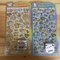 正規品　うるちゅる　ポップシール　2点 ポムポムプリン　ポチャッコ　サンリオ