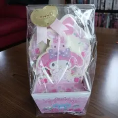 カゴ風 BOX 入りメモ サンリオ マイメロディ 小物入れ 2018年製