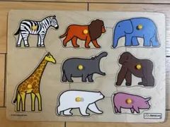 ボーネルンド　BørneLund 木製 動物 パズル 型はめ　知育玩具のサムネイル