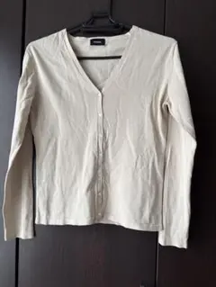 JEANNEKE Vネック カーディガン ベージュ