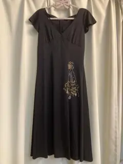 シンシアローリー　フレアスリーブワンピース