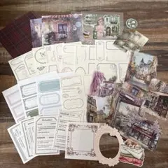 コラージュ　シンプル　セット　まとめ　素材　日記　紙もの　おすそ分け