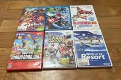 wii wii u ゲームソフト　6個セット