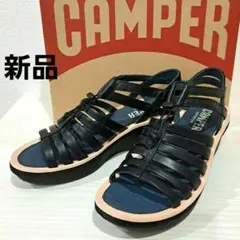 ◆新品◆CAMPER カンペール サンダル 黒 本革 35 レア 春夏 未使用のサムネイル