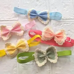 トリミングチョーカー リボン 10本 チョーカー カラフル