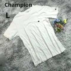 Champion チャンピオン レディース 【L】 美品 白 半袖 Tシャツ