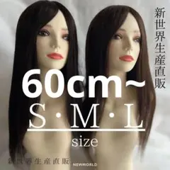 真2024新世界　人毛100%ウィッグ　フルウィッグ　シルクスキン　医療ウィッグ