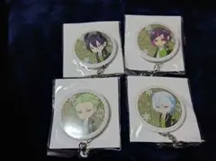 ツイステ アクリルチャーム付缶バッジ マレウス&シルバー&セベク&リリア