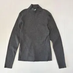 「新品」しまむら SEASON REASON タートル ニット リブ グレー