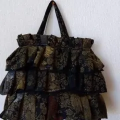 フリル トートバッグ レオパード ゼブラ柄 ハンドメイド バック - メルカリ