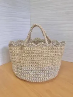 麻ひもかごバッグ