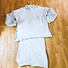 グレー ニット セットアップ