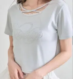 オリーブデオリーブ カラフルTシャツ サックスブルーのサムネイル