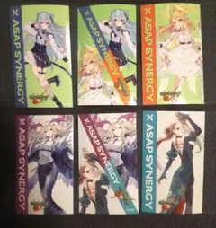 モンスターストライク ASAP SYNERGY ステッカー 6枚セット コンプ