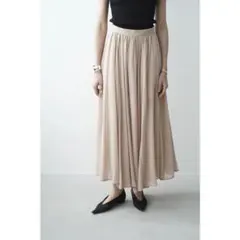 CLANE SHEER SLIT SKIRT BEIGEのサムネイル