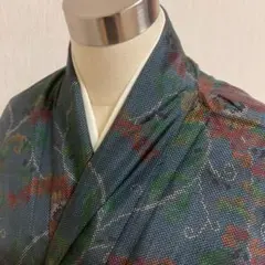 KJ2114 大島紬 身丈163cm 着物 正絹