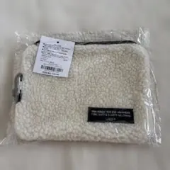 LAKOLE ボアポーチ ホワイト 新品