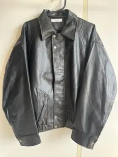 フェイクレザーブルゾン