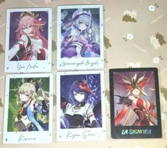 原神　カード　八重神子　九条裟羅　綺良々　夢見月瑞希