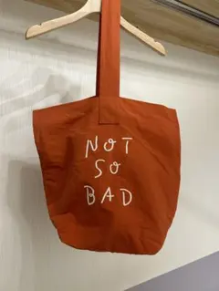 オレンジ トートバッグ NOT SO BAD