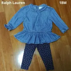 Ralph Laurenラルフローレンデニムチュニック＆花柄レギンスのセット
