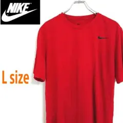 NIKE ナイキ 赤 Tシャツ ワンポイントロゴ スウッシュ