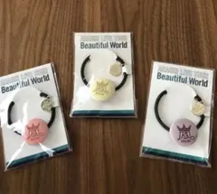 新品未使用嵐コンサートグッズヘアゴム beautiful world