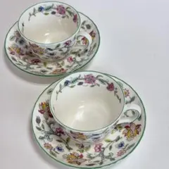 MINTON HADDON HALL カップ＆ソーサー 2客セット　ミントン