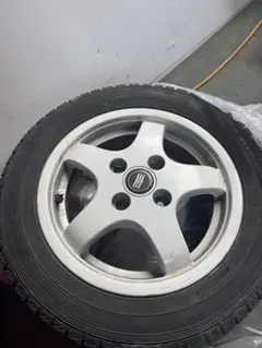 バリ溝スタッドレス付 タイヤホイール4本セット　155/65R13 pcd110 バリ溝スタッドレス付 タイヤホイール4本セット 155/65R13