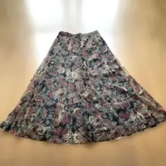 ＣＡＲＵＣＡＳＳＯＮ　フラワープリント フレアスカート