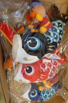 鯉のぼり ぬいぐるみ 大小セット　オオイケ OIKE こいあそび 希少 鯉のぼり ぬいぐるみ 大小セット オオイケ OIKE こいあそび 希少
