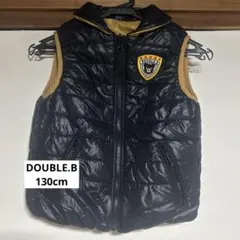 DOUBLE.B ダブルビー 130cm リバーシブルベスト アウター ネイビー