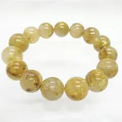 ⭐︎【天然】タイチンルチルクオーツ ブレスレット 9.5mm 25.8g - メルカリ