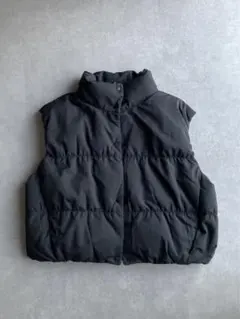 UNIQLO C クロップド　ダウンベスト　XL ブラック　ユニクロ