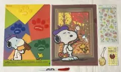 スヌーピー文房具セット　ハワイ限定スヌーピーボールペン　クリアファイル他計6点