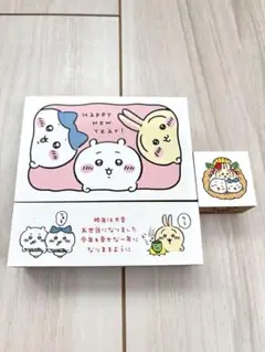 新品未使用品　ちいかわ 年賀状　木製スタンプ 3種セットのサムネイル