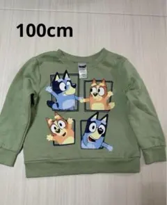 新品　ブルーイ　スウェットトレーナー　ビンゴ　裏起毛　トップス　長袖　100cm