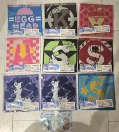 ワンピース　一番くじ　思い描く未来　G賞　タオルアソート　9枚　キーホルダー付き