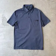 専用archive prada navy polo 半袖 ポロシャツ ネイビー Navy Short-sleeved cotton polo shirt | PRADA