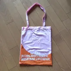 コスメキッチン cosme kitchen エコバッグ ピンク×オレンジのサムネイル