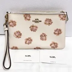新品］COACH 蝶柄 レザーポーチ ！大幅値下げ中！ - メルカリ