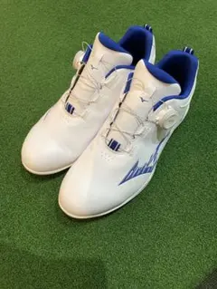 Mizuno ゴルフシューズ 27.5cm ホワイト/ブルー