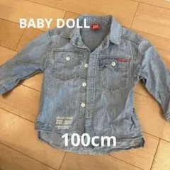 BABY DOLL デニム長袖シャツ 100